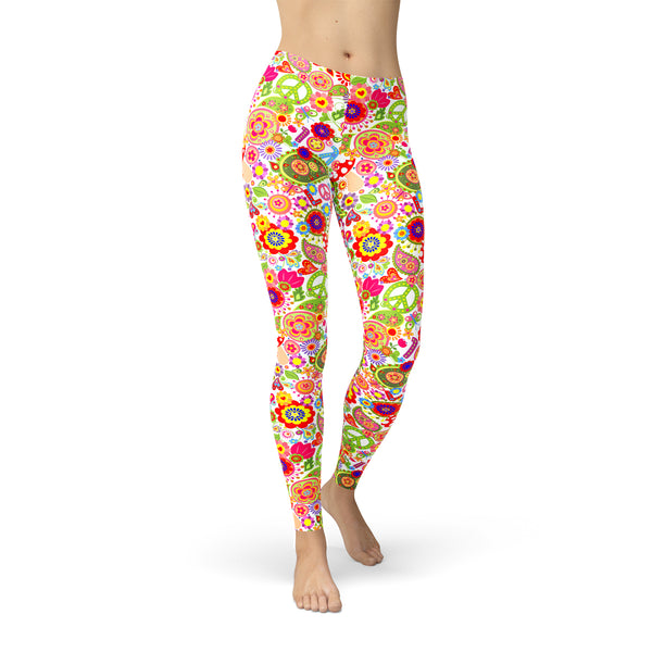 Peace and Love Leggings