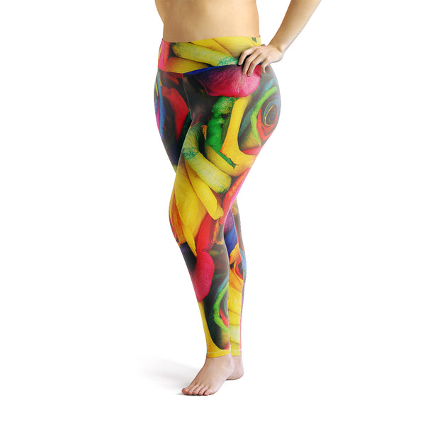 Pride Roses Plus Size Leggings