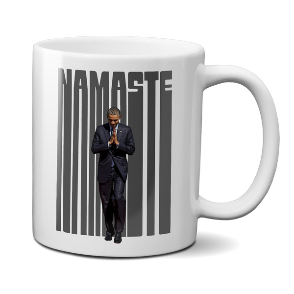 i love barack obama namaste mug