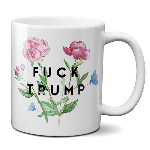 F Trump Floral Mug