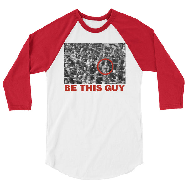 Be This Guy August Landmesser 3/4 Sleeve Raglan Jersey