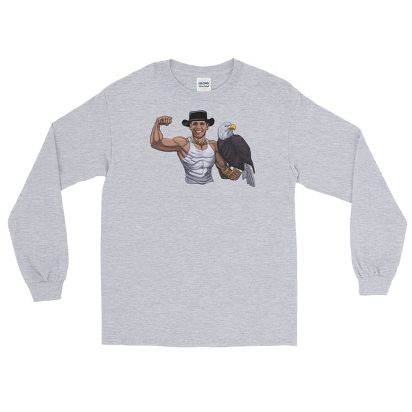 Barack Obama And The American Eagle | Long-Sleeved T-Shirt