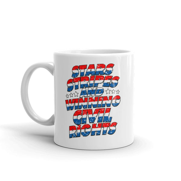 Stars, Stripes And Winning Civil Rights Patriotic Mug