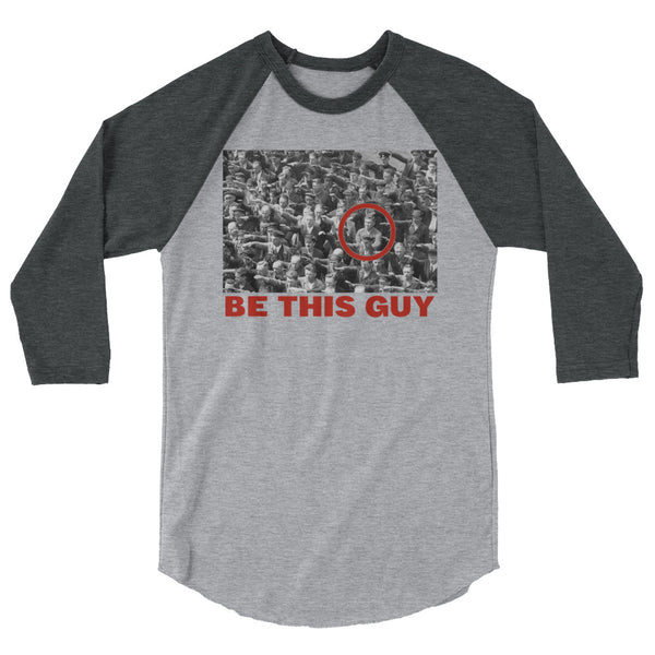 Be This Guy August Landmesser 3/4 Sleeve Raglan Jersey