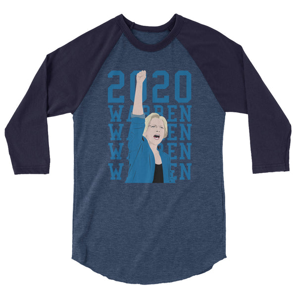 Elizabeth Warren 2020 3/4 Sleeve Raglan Jersey