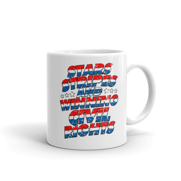 Stars, Stripes And Winning Civil Rights Patriotic Mug