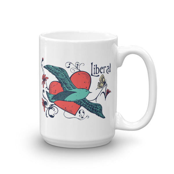 Peace, Love, And Liberals Mug