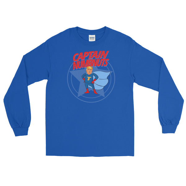 Captain Numbnuts! Long-Sleeved T-Shirt