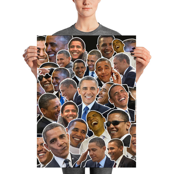 Barack Obama Smiles Poster