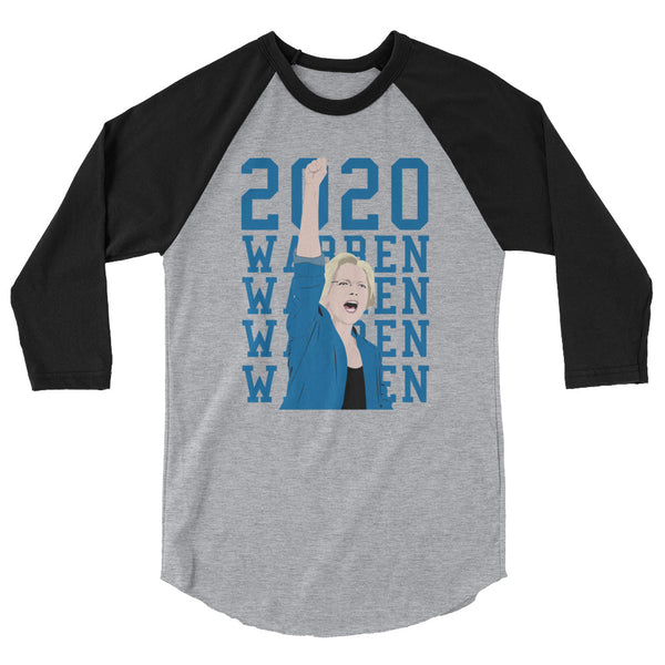 Elizabeth Warren 2020 3/4 Sleeve Raglan Jersey