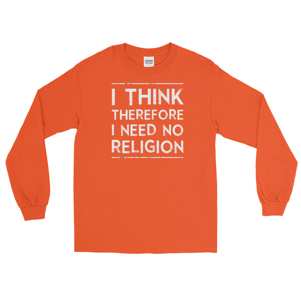 I Think Therefore I Need No Religion | Atheist Shirt | Atheism T-Shirt