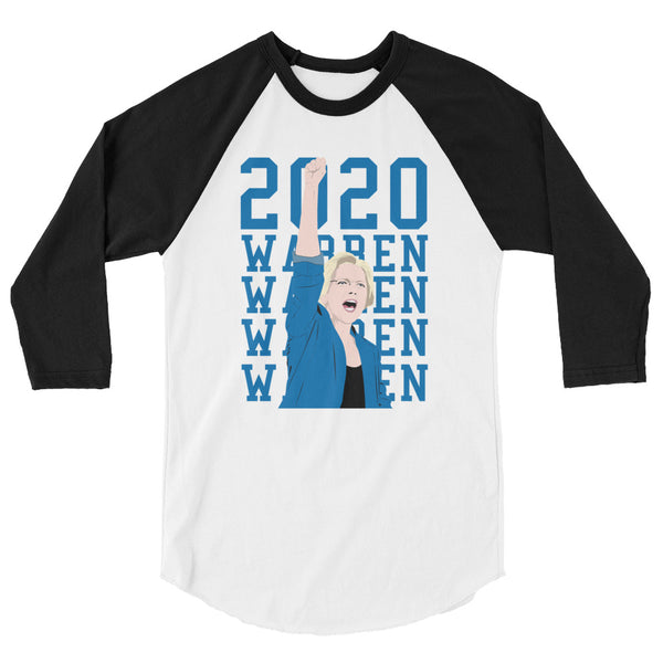 Elizabeth Warren 2020 3/4 Sleeve Raglan Jersey