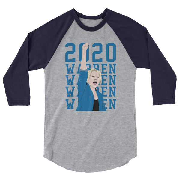 Elizabeth Warren 2020 3/4 Sleeve Raglan Jersey