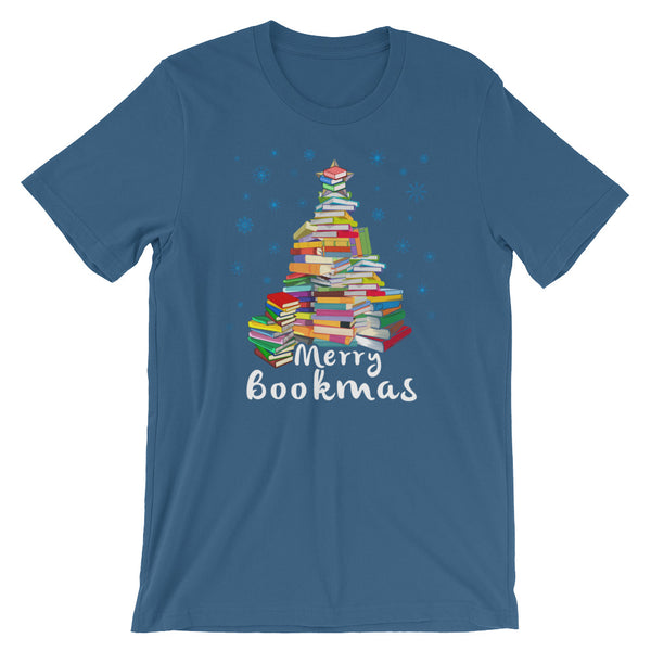 Merry Bookmas Christmas Book Club Book Lovers T-Shirt