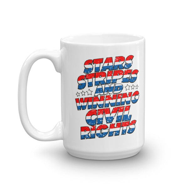 Stars, Stripes And Winning Civil Rights Patriotic Mug