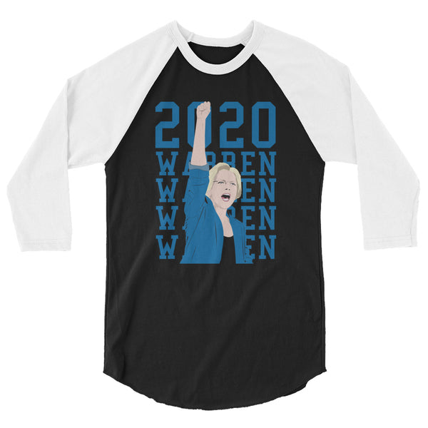 Elizabeth Warren 2020 3/4 Sleeve Raglan Jersey