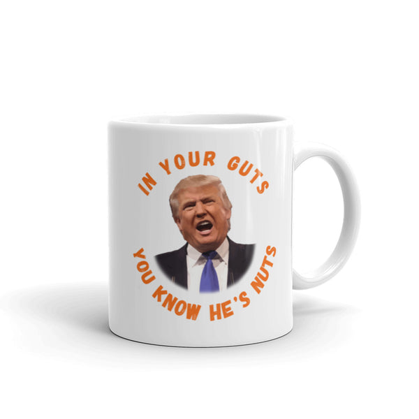 In Your Guts, You KNOW He's Nuts Anti-Trump Mug