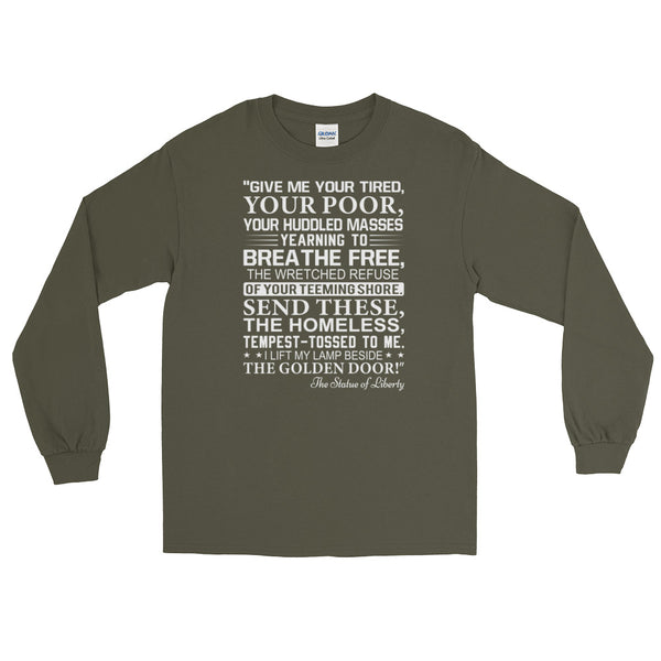 Statue Of Liberty Inscription Long-Sleeved T-Shirt