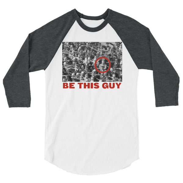 Be This Guy August Landmesser 3/4 Sleeve Raglan Jersey