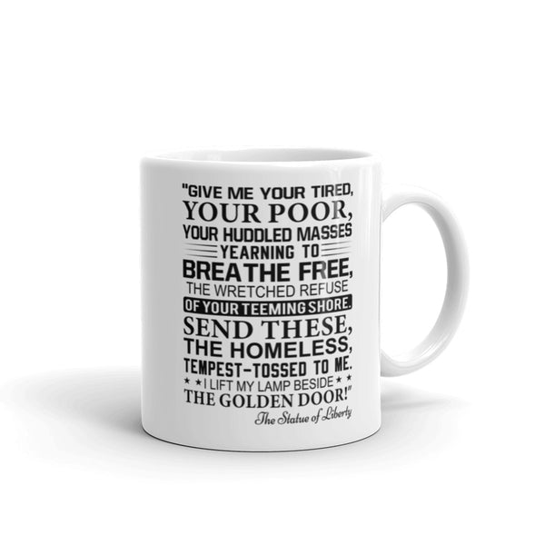 Statue Of Liberty Inscription Mug