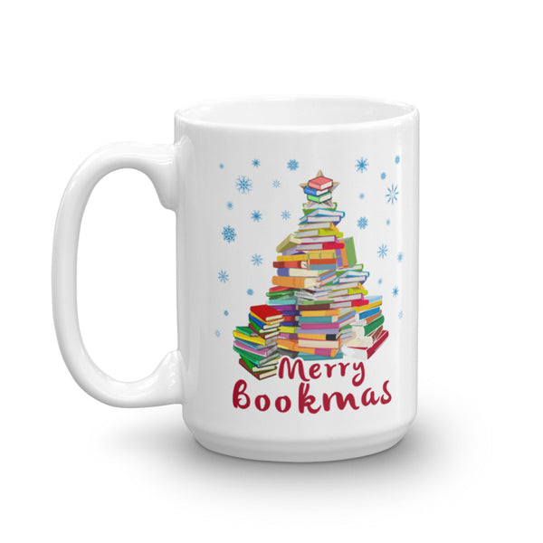 Merry Bookmas Book Club Book Lovers Christmas Mug