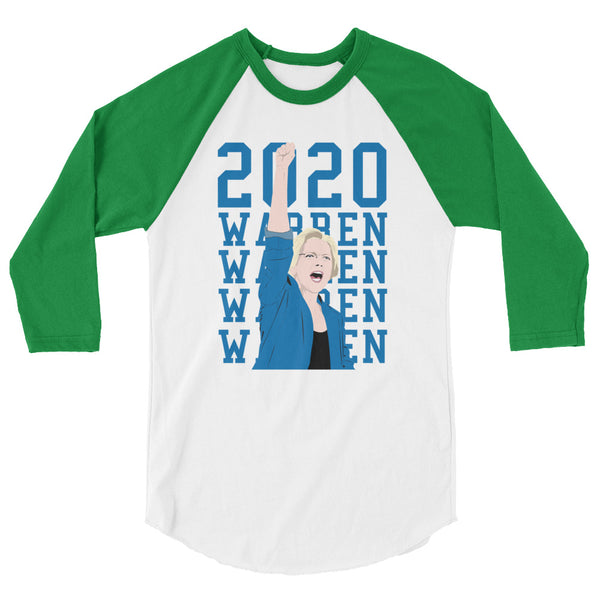 Elizabeth Warren 2020 3/4 Sleeve Raglan Jersey