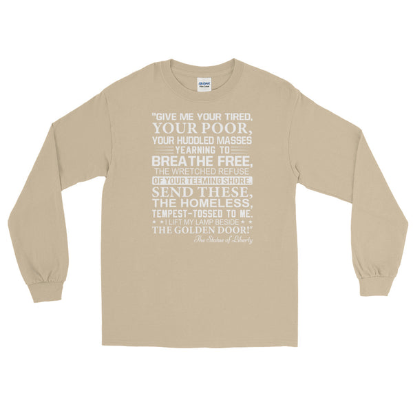 Statue Of Liberty Inscription Long-Sleeved T-Shirt