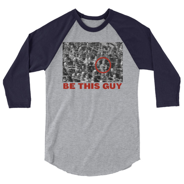 Be This Guy August Landmesser 3/4 Sleeve Raglan Jersey