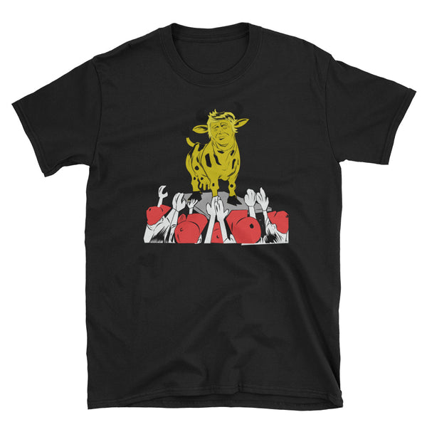 Donald Trump The Golden Calf T-Shirt (Black and Navy)