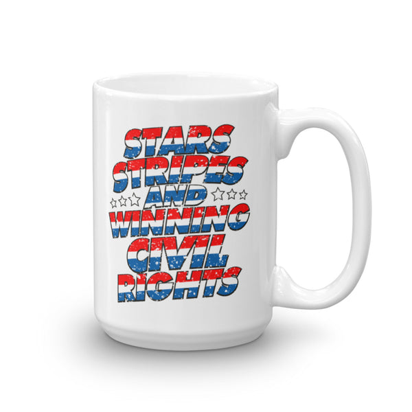 Stars, Stripes And Winning Civil Rights Patriotic Mug