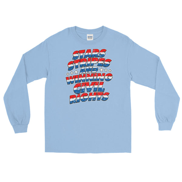 Stars, Stripes And Winning Civil Rights Patriotic Long-Sleeved T-Shirt