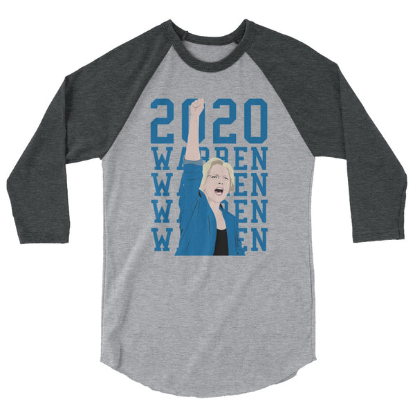 Elizabeth Warren 2020 3/4 Sleeve Raglan Jersey