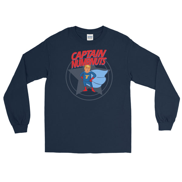 Captain Numbnuts! Long-Sleeved T-Shirt