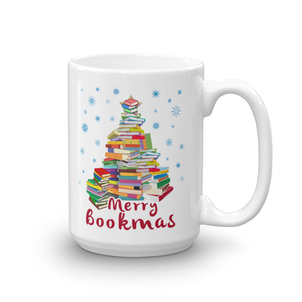 Merry Bookmas Book Club Book Lovers Christmas Mug