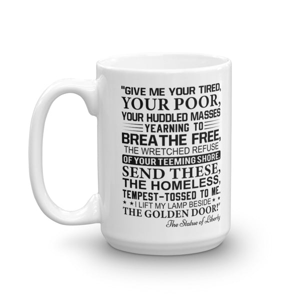 Statue Of Liberty Inscription Mug