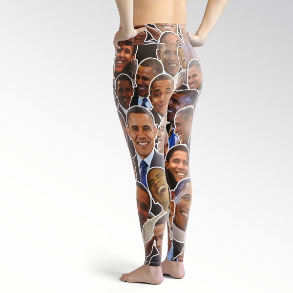 Barack Obama Smiles And Laughs Plus Size Leggings