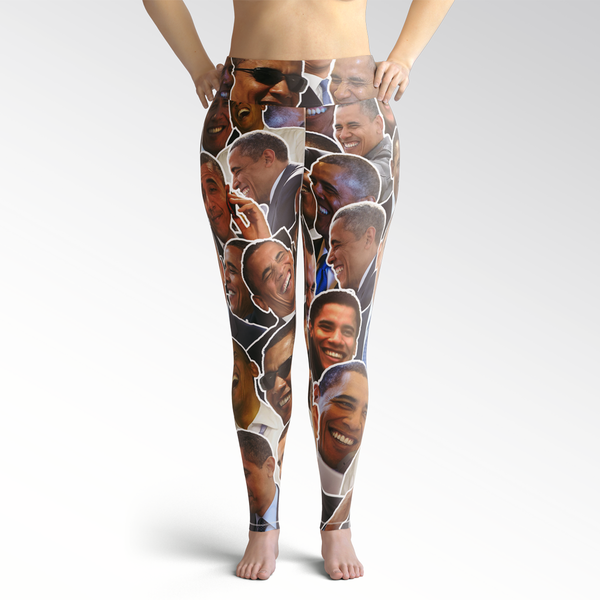 Barack Obama Smiles And Laughs Plus Size Leggings